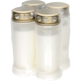 Hauaküünlad Polar 90 h valge 4 tk