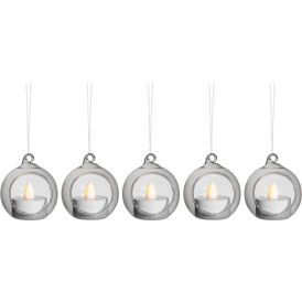 LED-küünal klaasümbrises 5 tk/pk