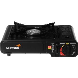 Gaasipliit Mustang kandekotis, must