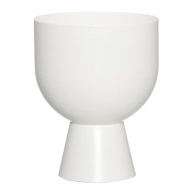 Ümbrispott 4living Nala Ø 16 cm, mattvalge