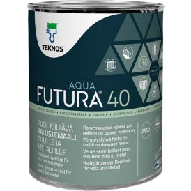 Mööblivärv Teknos Futura Aqua 40 MP3 ainult toonimiseks 0,9 l