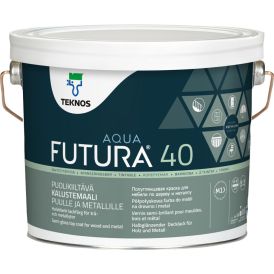Mööblivärv Teknos Futura Aqua 40, 2,7 l