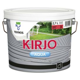Plekk-katusevärv Teknos Kirjo Aqua PM3 ainult toonimiseks 2,7 l