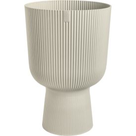 Ümbrispott Elho Vibes Fold Coupe 30 cm, looduslik valge