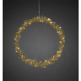 LED-pärg Konstsmide Ø 45 cm, kuldne