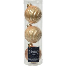 Kuuseehe pall Ø 6 cm, 3 tk/pk toffee