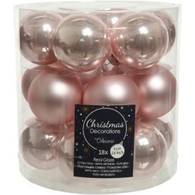 Kuuseehe pall Ø 4 cm, 18 tk/pk roosa