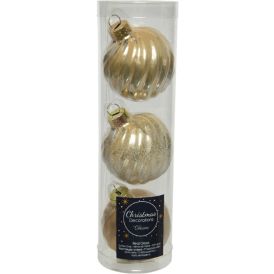 Kuuseehe pall Ø 6 cm, 3 tk/pk pärlmutter