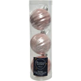Kuuseehe pall Ø 6 cm, 3 tk/pk roosa
