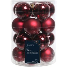 Kuuseehe pall Ø 6 cm, 20 tk/pk, veinipunane