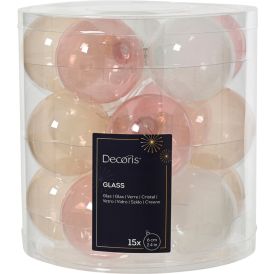 Kuuseehe pall Ø 6 cm, 15 tk/pk roosa