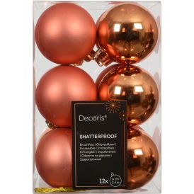Kuuseehe pall 6 cm 12 tk/pk, oranž