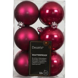 Kuuseehe pall 6 cm 12 rk/pk, veinipunane