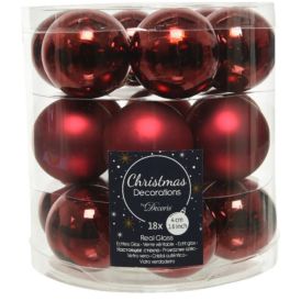 Kuuseehe pall 4 cm 18 tk/pk tumepunane