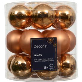 Kuuseehe pall 4 cm 18 tk/pk, matt/läikiv kuldne
