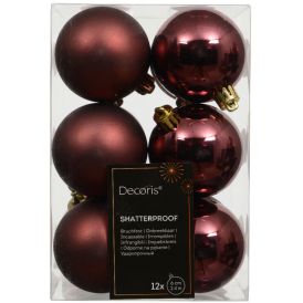 Kuuseehe pall 6 cm 12 tk/pk, tumepruun