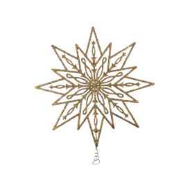 Ladvatäht 25 cm, kuldne glitter
