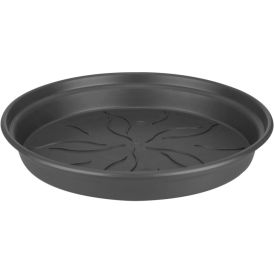 Lillepoti alustaldrik Living Black Ø 41 cm, tumehall