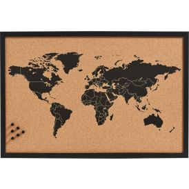 Korktahvel Maailma kaart 60 x 40 cm
