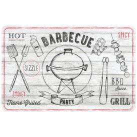 Taldrikualus Rio Barbecue 44 x 29 cm Valge