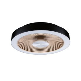 Plafoon Paulmann Volea Ø 32 cm Must/Kuldne