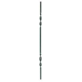 Latt Deutsche Metall 1000 x 12 x 12 mm 2 pöördega reljeefne
