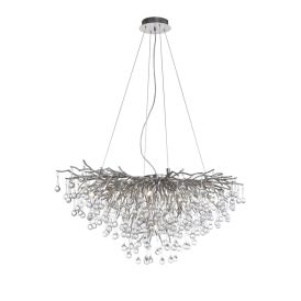 Rippvalgusti  Paul Neuhaus Icicle Hõbe Ø 100 cm