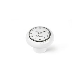 Mööblinupp REI valge/must portselan 40 mm
