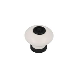 Mööblinupp REI must/valge portselan 31 mm