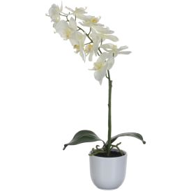 Kunstlill orhidee valge 60 cm