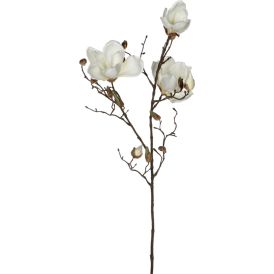Kunstlill magnolia 88 cm valge
