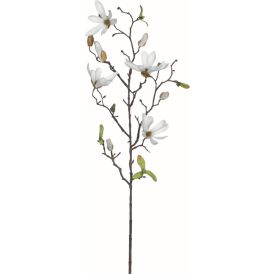 Kunstlill magnoolia 75 cm, valge