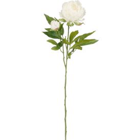 Kunstlill Pojengi oks 66 cm, valge