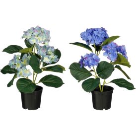 Kunstlill Hortensia valik sinine