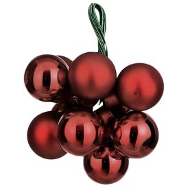 Kuuseehe pall 2 cm, tumepunane