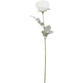 Kunstlill roos 66 cm, valge