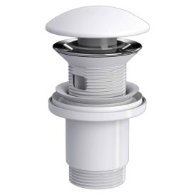 Valamu põhjaklapp IZY Click‑Clack 1 1/4″ ülevooluga matt valge