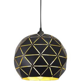 Rippvalgusti Aneta Lattice, must Ø 30 cm