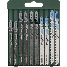 Tikksaeterade komplekt Bosch T-kinnitus 10-osaline