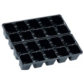 Kassett Teku EP 2936/20 36 x 29 x 6,5 cm, must/hall