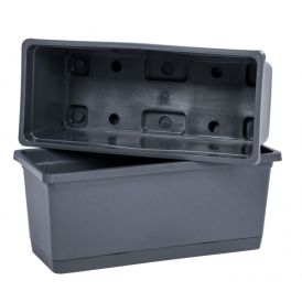 Taimekast Rimini 25 x 11 x 10 cm 1,75 l, tumehall