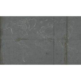 Fototapeet Panoramic World Map 1,50 x 2,50 m