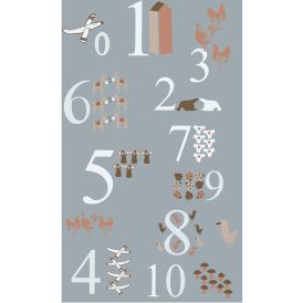 Fototapeet Panoramic Children numbers 1,50 x 2,50 m