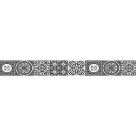 Borde Azulejos Grey 15 x 300 cm