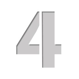 Šabloon number Plage 9,5 x 9,5 cm