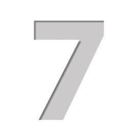 Šabloon number Plage 9,5 x 9,5 cm