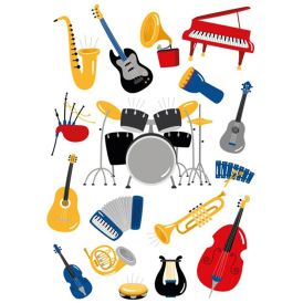 Sisustuskleebis Orchestra 48 x 68 cm
