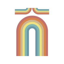 Sisustuskleebis Rainbow 48 x 68 cm