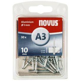 Alumiinium needid Novus A3 x 10 mm 30 tk