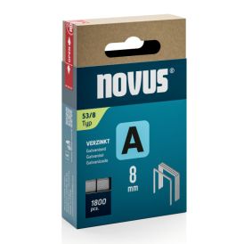 Klambrid Novus A53/8 mm tsingitud 1800 tk